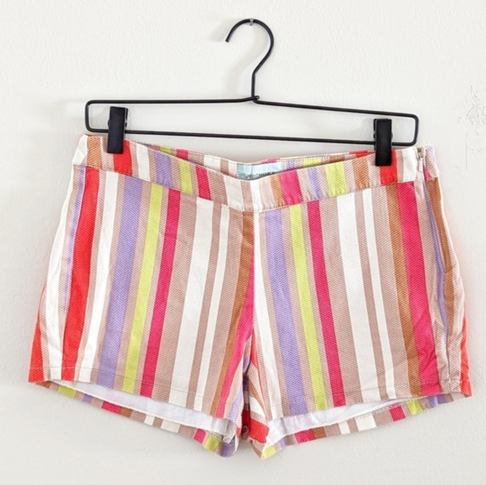 Judith March Free People Colorful Striped Lined Short Shorts, M (fits‎ like S)